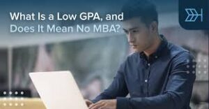 Online MBA for professionals with low undergraduate GPA